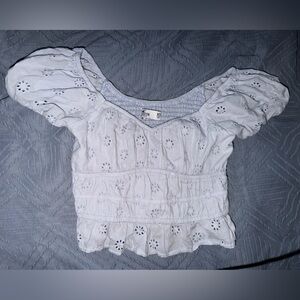 Hollister Cotton Smocked Top